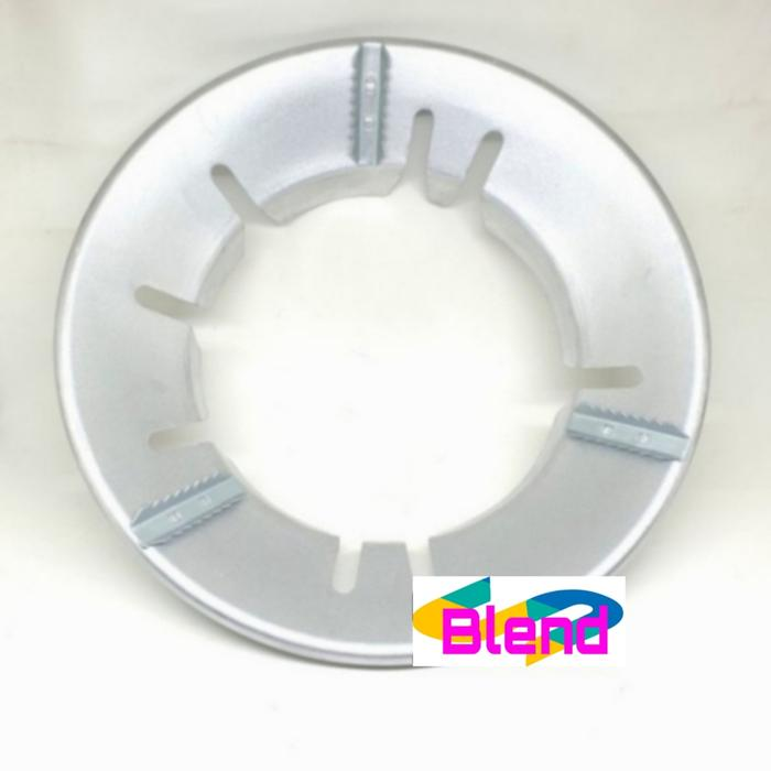Tatakan Anti Angin SILVER Kompor Gas/Cover Tungku Dudukan Hemat Gas - A0226