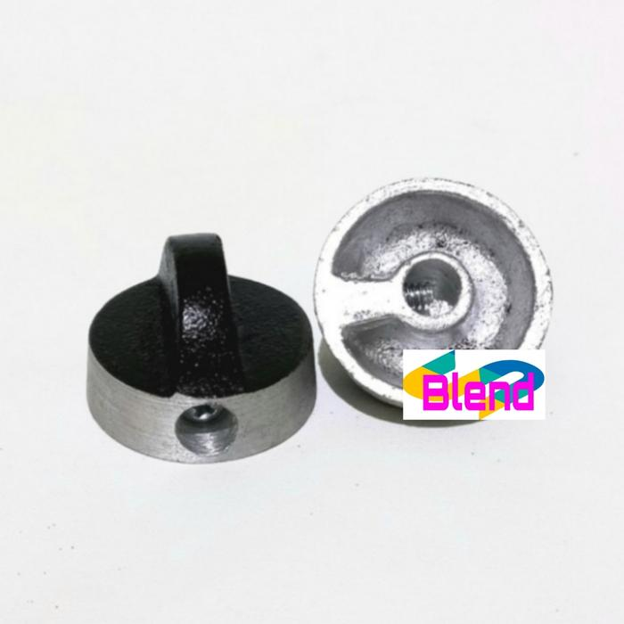 Knop Besi HITAM Multi Kompor Gas/Tombol Putaran Babet Cor - A0285