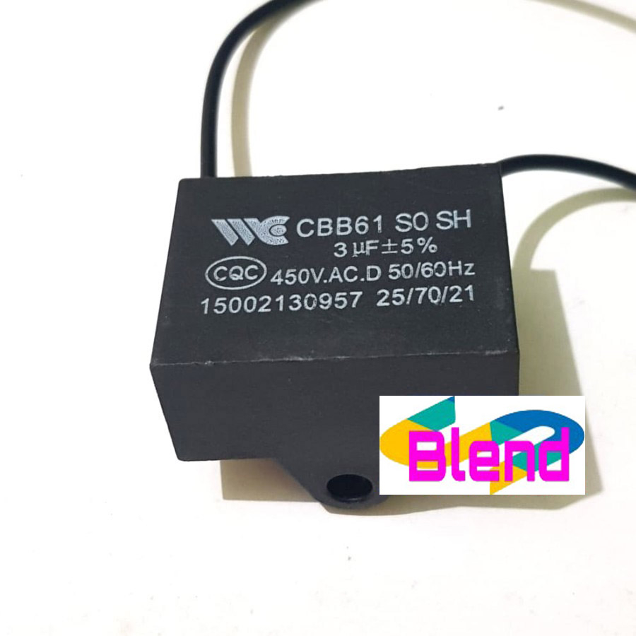 PREMIUM Kapasitor Kipas uf 3 Mikro - Capasitor 3.0 kipas/Pompa Air - C0047