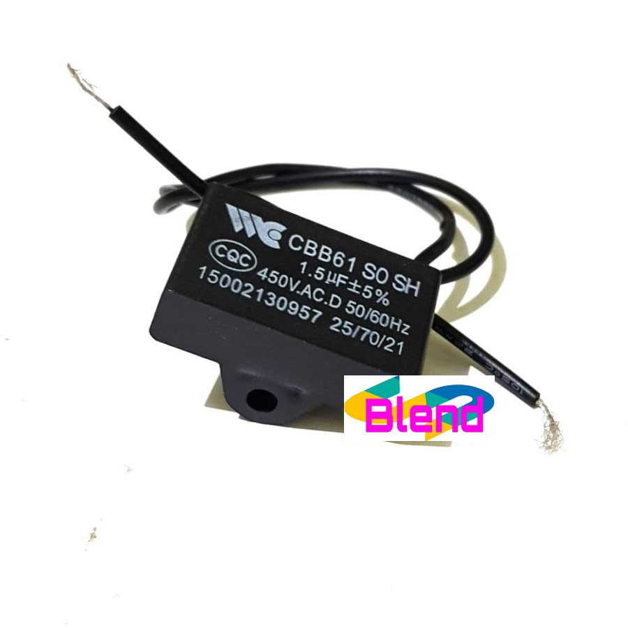 Kapasitor Kipas uf 1,5 Mikro - Capasitor 1.5 spare part kipas angin - C0043