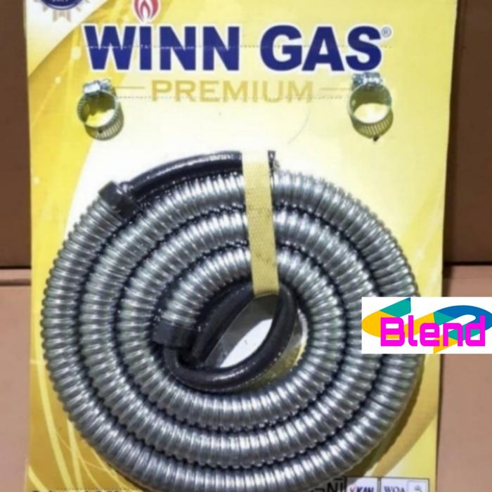 Winn Gas Selang Metal Flexible Pengaman Selang Regulator/Anti Tikus - A0186