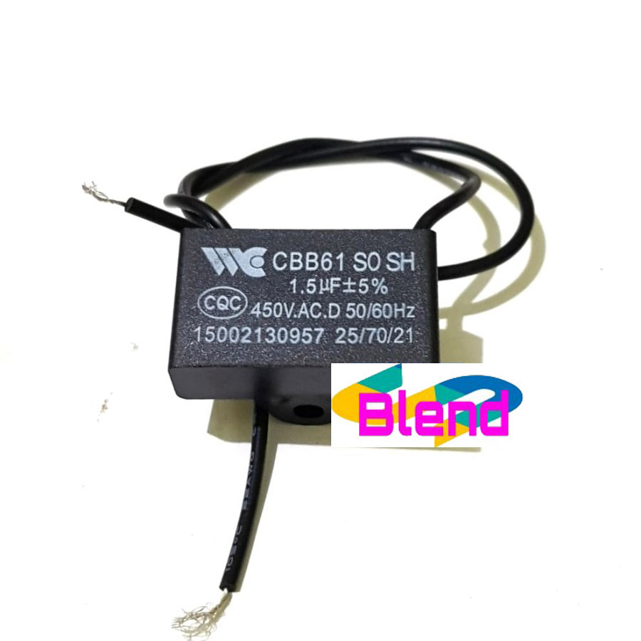 Kapasitor Kipas uf 1,5 Mikro - Capasitor 1.5 spare part kipas angin - C0043