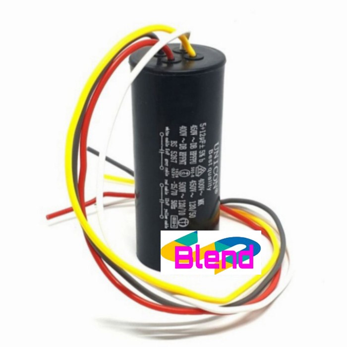 Kapasitor Mesin Cuci 5+12 uf/Capasitor/Capacitor Double 5+12 Mikro - D0124