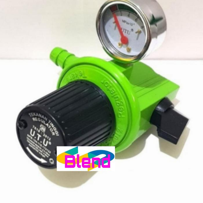 REGULATOR Gas Tekanan Tinggi METER-Dengan METERAN Kompor Mawar-Semawar - A0191