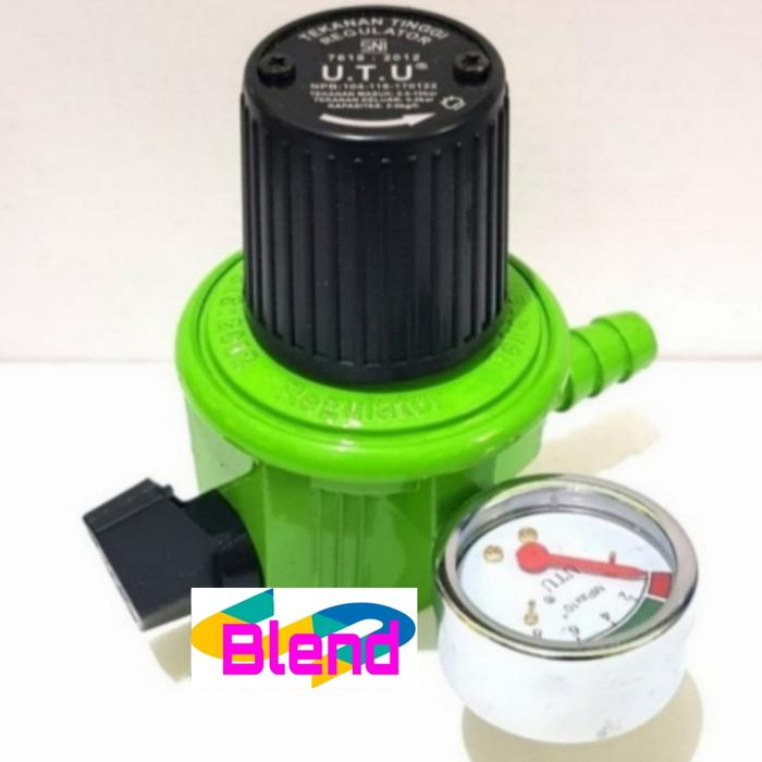 REGULATOR Gas Tekanan Tinggi METER-Dengan METERAN Kompor Mawar-Semawar - A0191