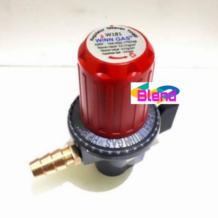 Winn Gas W 181 NM NON METER Tekanan Tinggi Regulator-Kompor Gas Mawar - A0179
