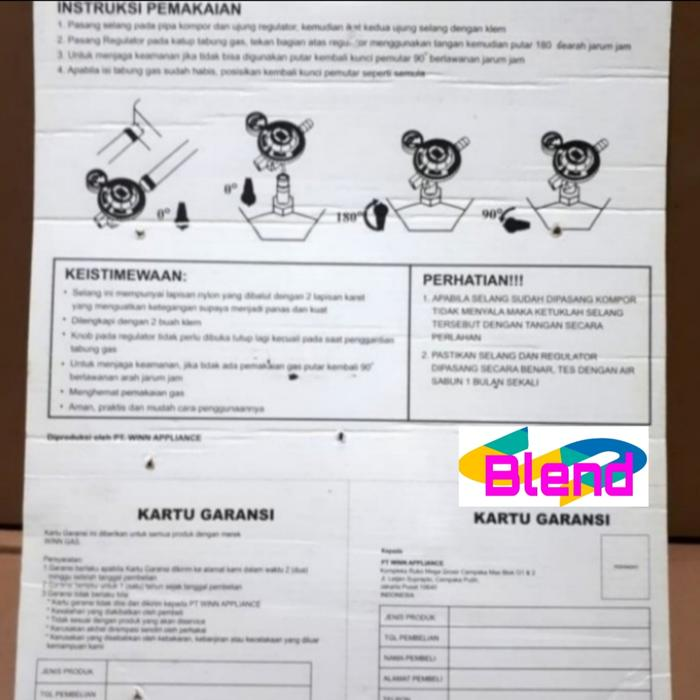 Winn Gas Selang Metal Flexible Pengaman Selang Regulator/Anti Tikus - A0186