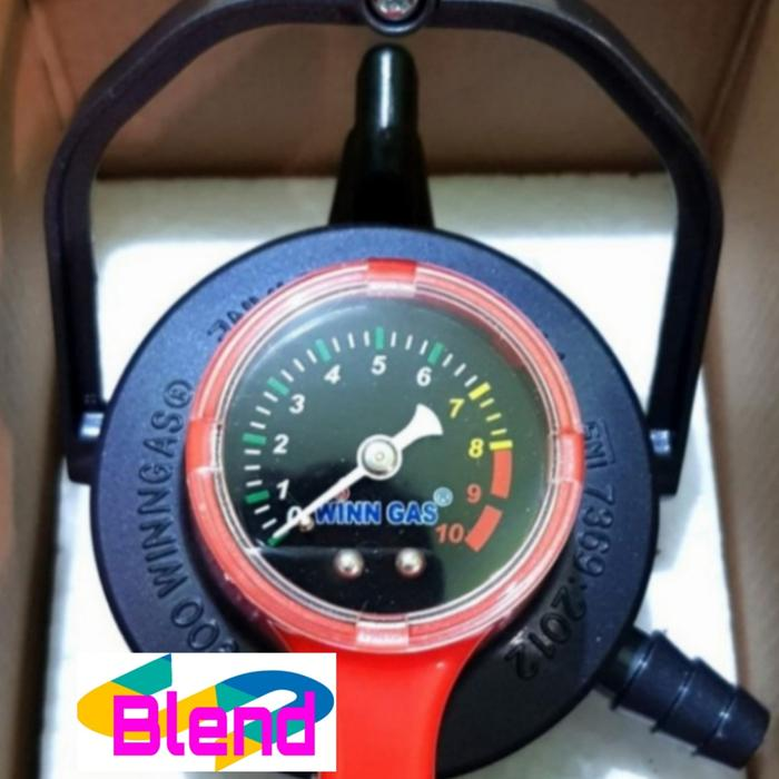 WINN GAS Regulator W 900 M Meter Triple Lock/ Tiga Pengunci Pengaman - A0180
