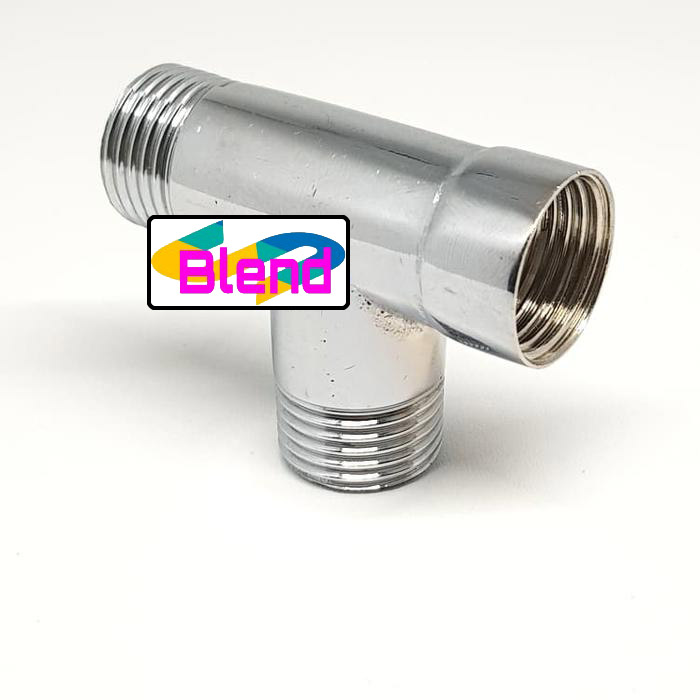Keni T Shower 1/2" KROM/Nepel Sambungan Pipa Air 1/2 inci/Keran - A0165