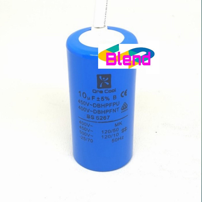 Kapasitor Mesin Cuci 10 uf Bulat Single/Capacitor Pompa Air 10 Mikro - D0114