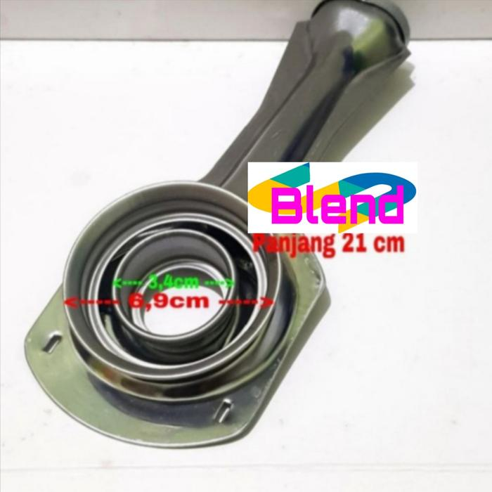 Cerobong Model Rinnai Kecil Panjang STAINLESS-Kiri-Tungku Kompor Gas - A0058