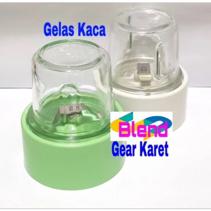 Gelas Kaca SET Bumbu KERING Miyako National/Pisau Gilingan Blender