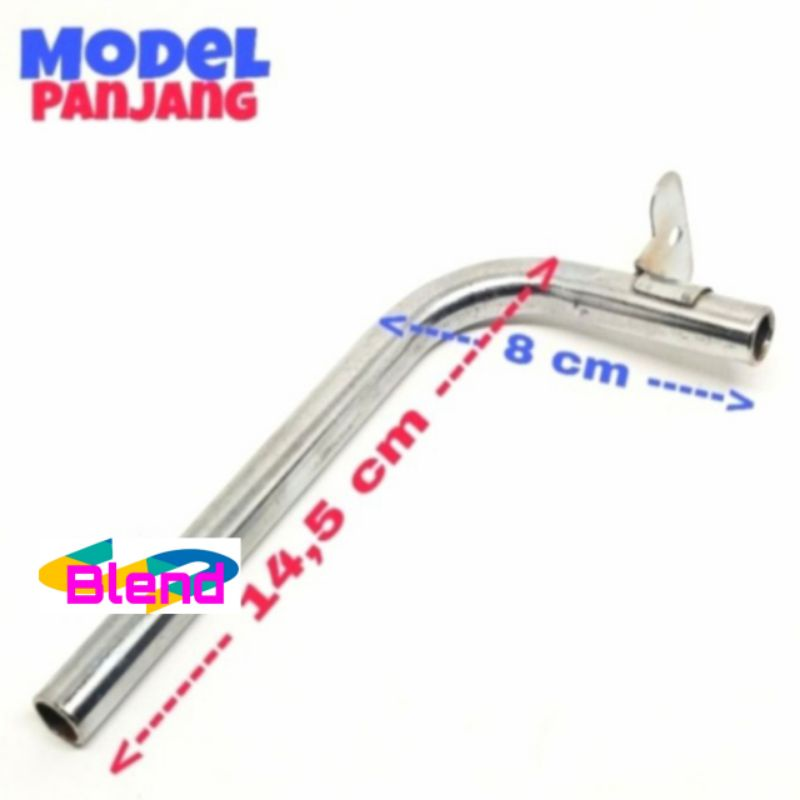 PIPA L Baru Panjang cerobong Api Lilin Model Rinnai - Tungku Dudukan Burner - A0073