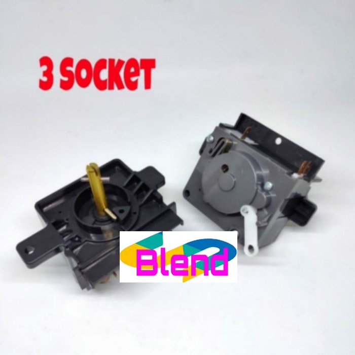 Timer 3 SOCKET Model Panasonic Mesin Cuci-Saklar Putaran 3 Pin Soket - D0028