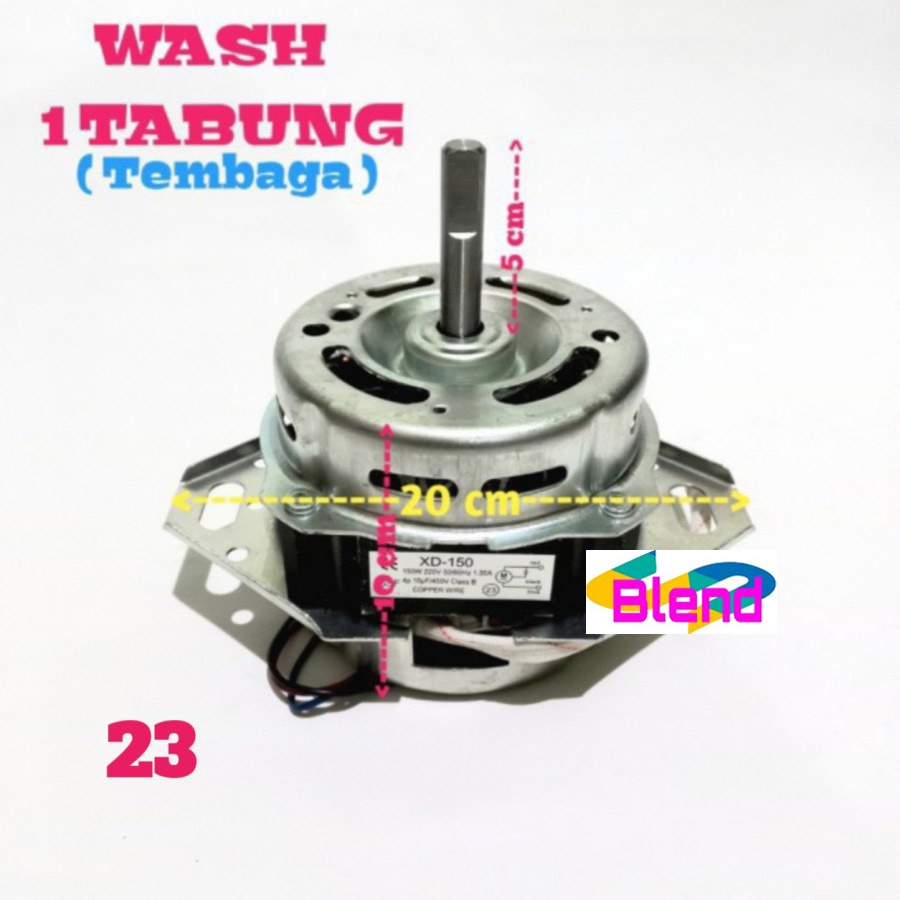 Dinamo Wash No.23 Mesin Cuci 1 Tabung TEMBAGA AS 12mm/Otomatis Pencuci - D0204
