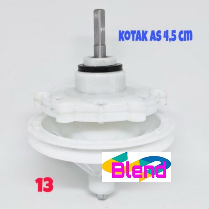 Gearbox Mesin Cuci No.13 Model Daichi/Denpo AS KOTAK 4,5 cm/Gear box - D0084