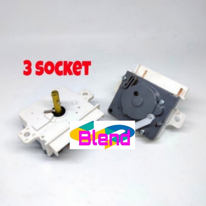 Timer 3 SOCKET Model Sanyo Mesin Cuci-Switch Sharp Scun-Saklar Soket - D0026