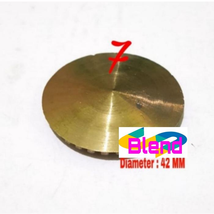 Burner Api lilin Model Quantum No.7-Kompor Gas/Ring Api Kecil Kuningan - A0053