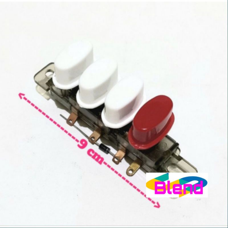 Switch Blender 4 Pin Oval Rrt National-Tombol On/Of Saklar Multi - B0154