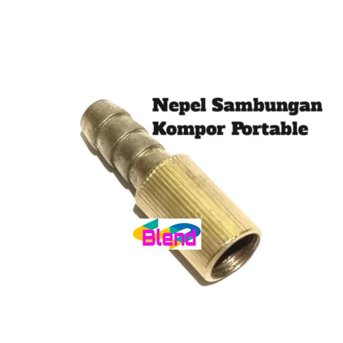 Nepel Kompor Portable - Sambungan Selang Nozzel Gas Kaleng/Kemping - A0292
