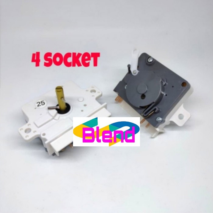 Timer 4 SOCKET Model Sanyo Mesin Cuci-Switch Tombol 4 Scun Soket - D0027
