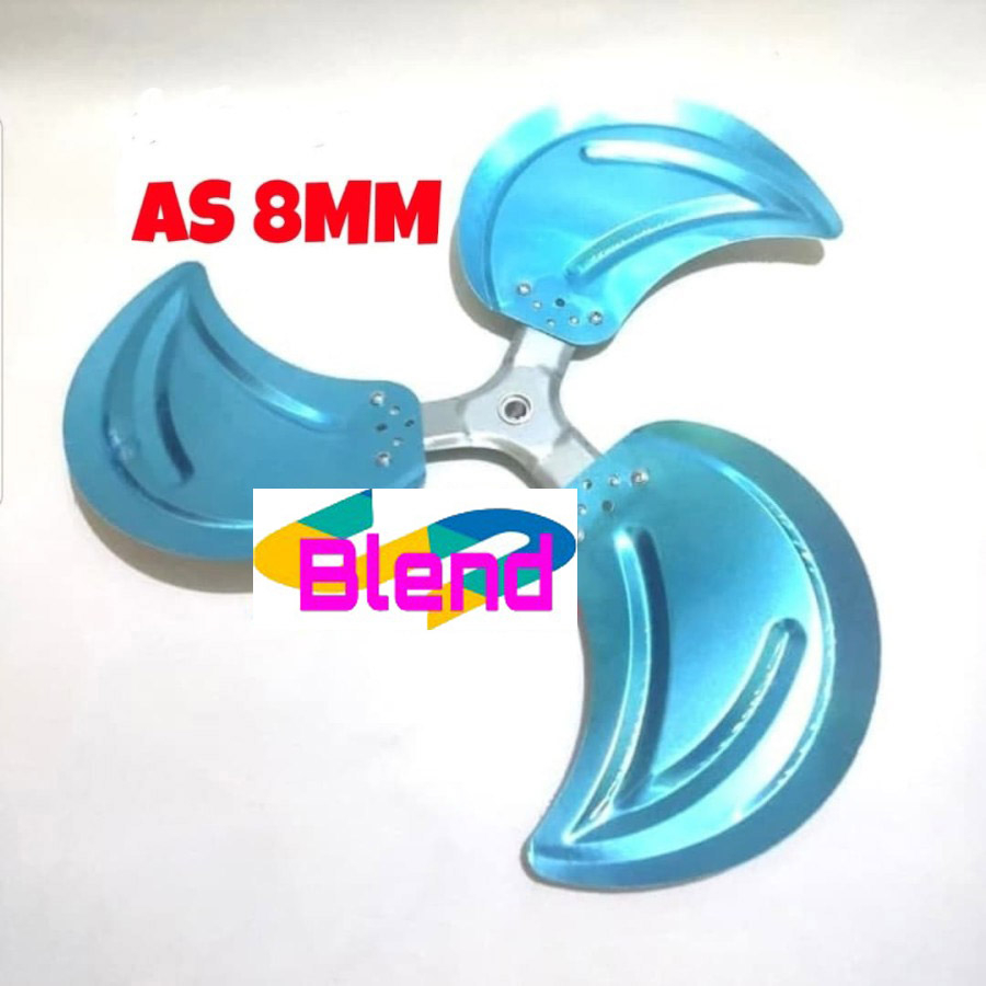 Baling Baling Besi As 8 MM Model Trisonic-Advance-Vornado Kipas Angin - C0071