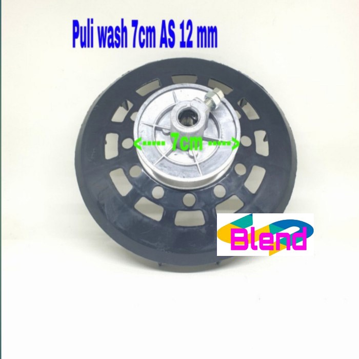 Pully Wash 7cm AS 12 mm PLASTIK/Puli Cakram Kipas Dinamo Mesin Cuci - D0134