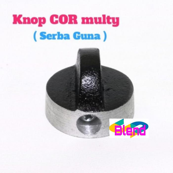 Knop Besi HITAM Multi Kompor Gas/Tombol Putaran Babet Cor - A0285