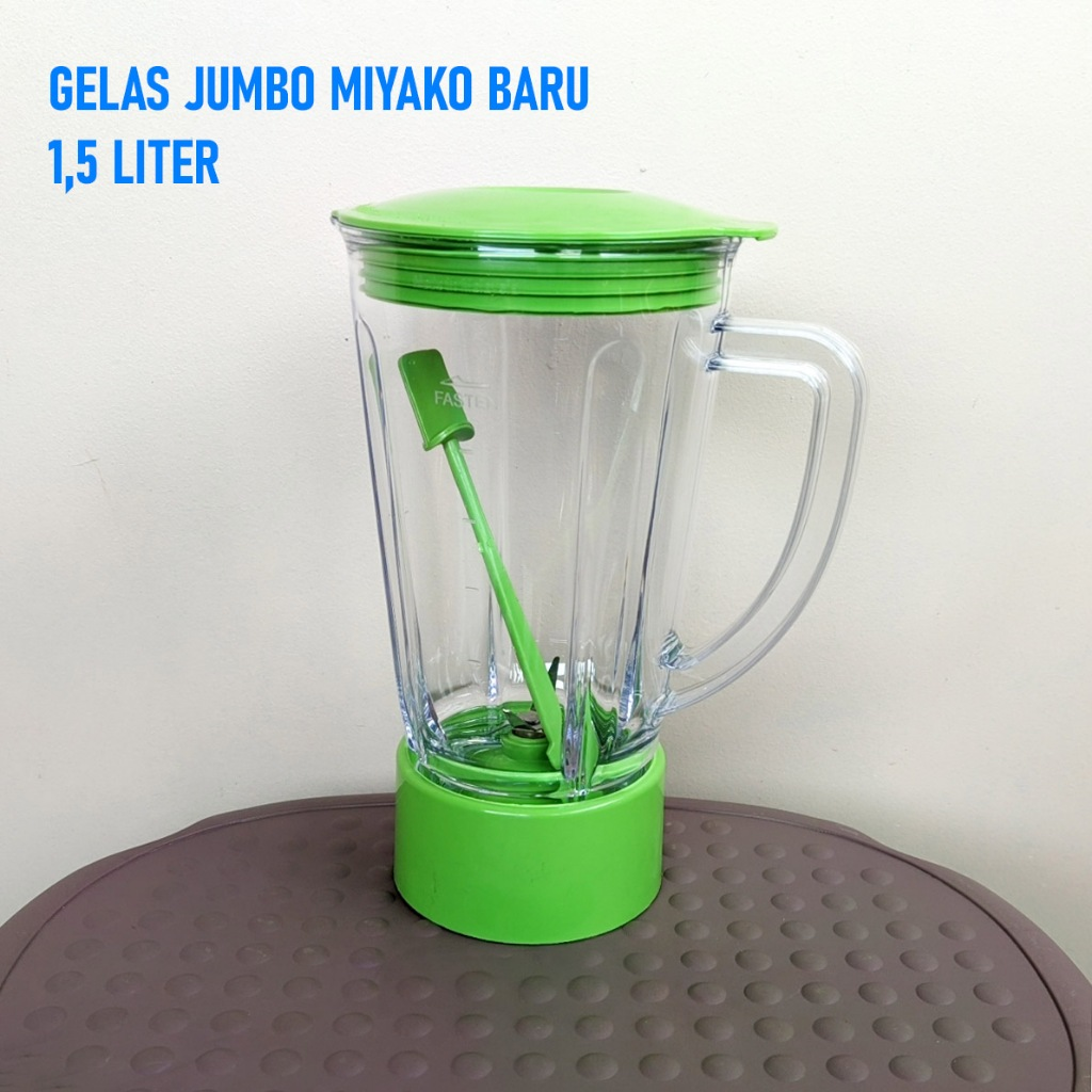 Gelas Blender SET JUMBO Model Miyako Baru Gear Plastik 1,5 Liter - B0055