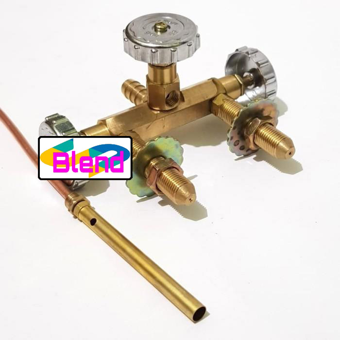 Mesin Tekanan Tinggi MANUAL Double Kompor Gas/Joss-Kran pematik gas - A0095