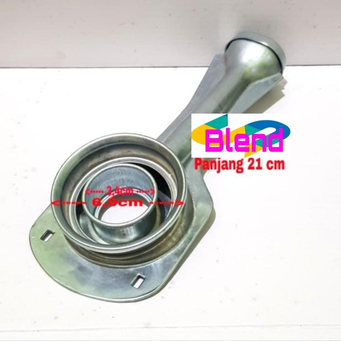 Cerobong Model Rinnai Kecil Panjang GALVALUM-Dudukan Burner Kompor Gas - A0057