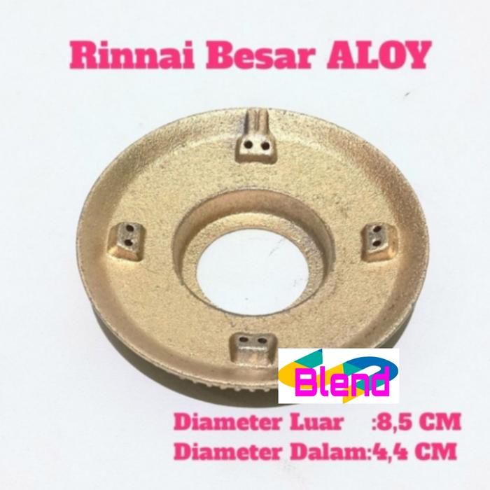 Burner Model Rinnai Besar ALOY Tebal - Barner Kompor Gas 8,5 cm 602 A - A0287