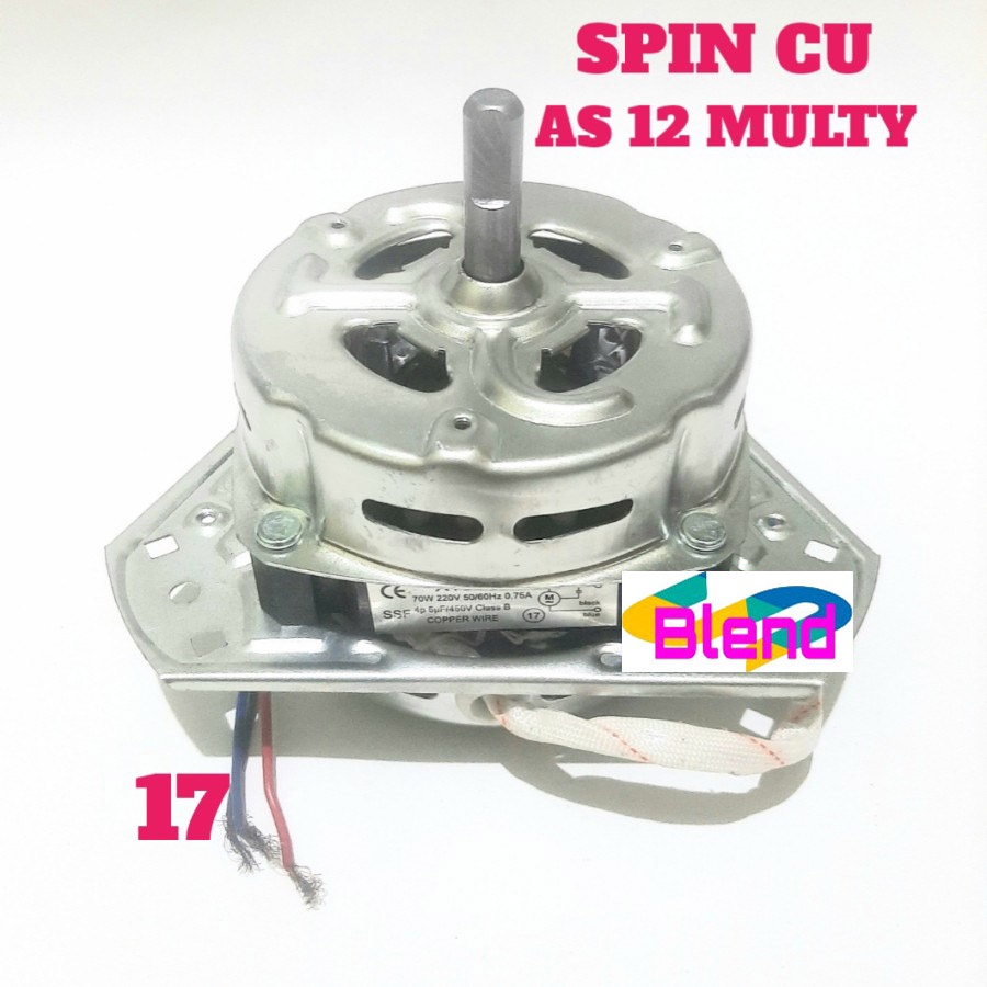 Dinamo No.17 Spin TEMBAGA Umum AS 12 Kaki 3 Mesin Cuci/Pengering - D0069