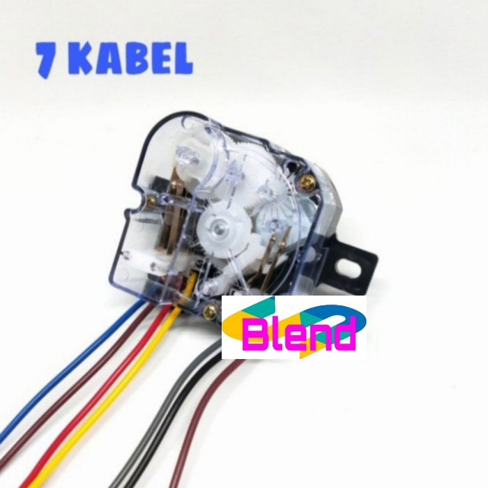 Timer Mesin Cuci 7 Kabel MULTI Wash/Saklar Pencuci KOTAK Kuping - D0023