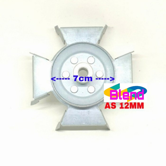 Pully Wash 7cm AS 12 MM BABET Puli Cakram Kipas Dinamo Mesin Cuci - D0136