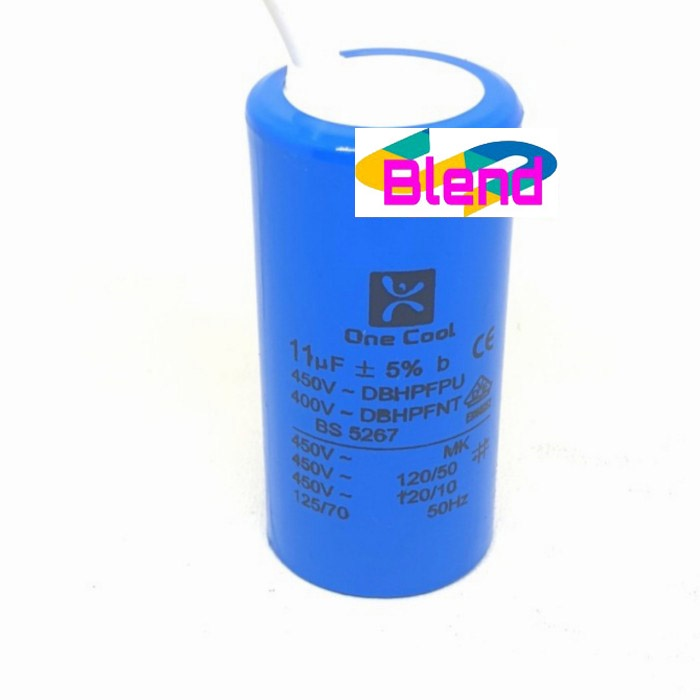 Kapasitor Mesin Cuci 11 uf Bulat Single/Capacitor Pompa Air 11 Mikro - D0115