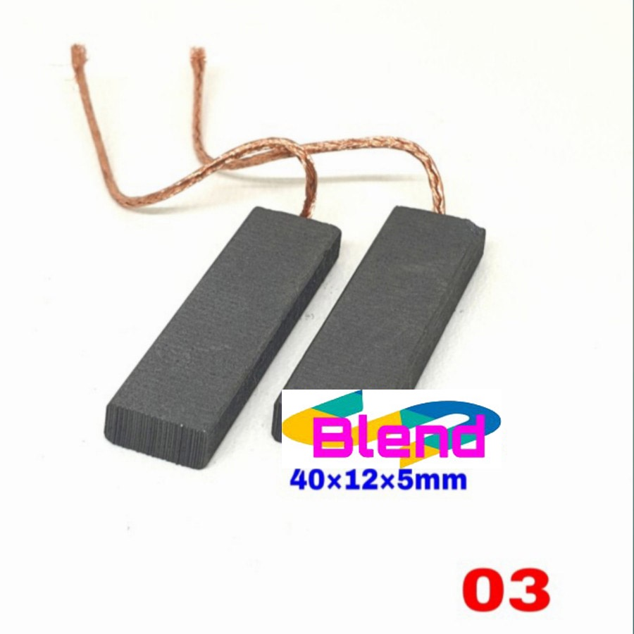 Arang Dinamo Mesin Cuci Type 03/Karbon Brush Mesin Cuci Front Loading - D0179